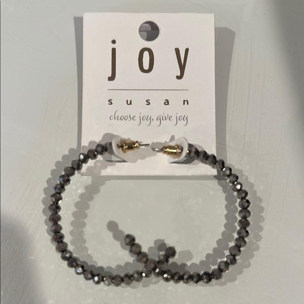 Joy Susan Black Sophisticated Earrings